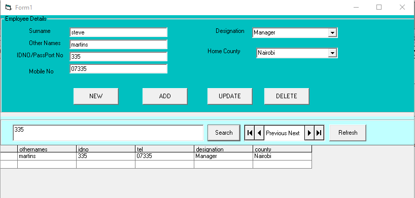 راهنمای ایجاد عملیات CRUD در VB6 با پایگاه داده MS Access