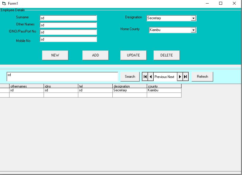 راهنمای ایجاد عملیات CRUD در VB6 با پایگاه داده MS Access