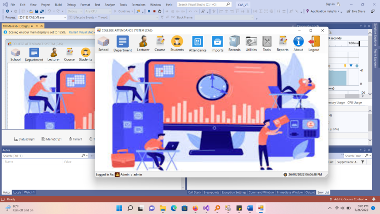 سورس سیستم حضور و غیاب دانشگاهی (CAS) با VB.NET و MSSQL