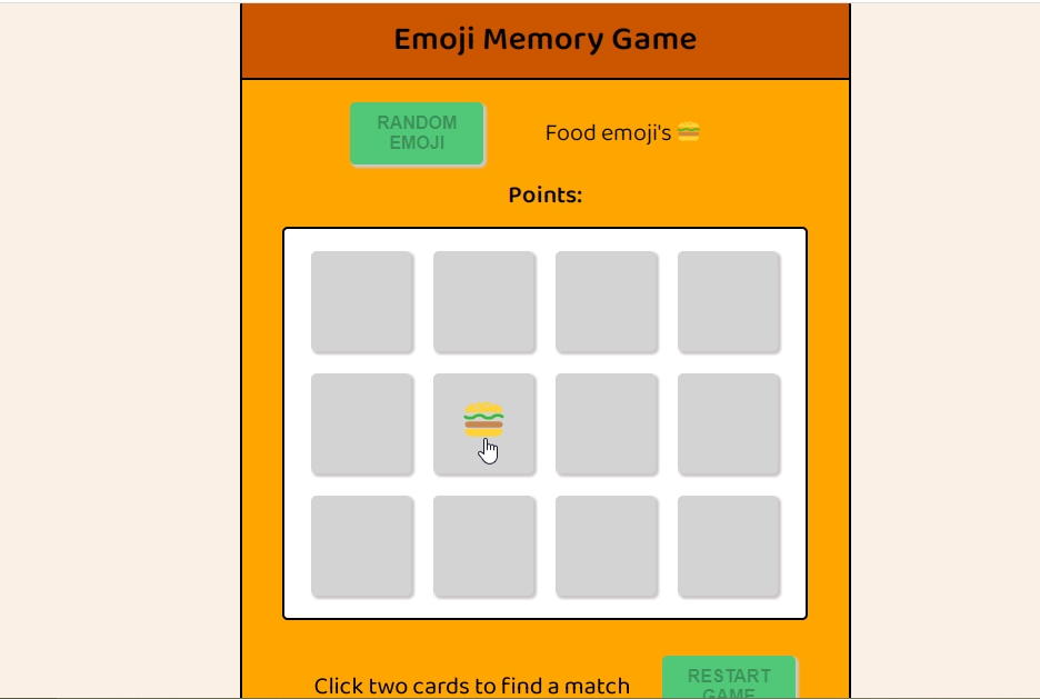 بازی حافظه HTML، CSS و جاوااسکریپت